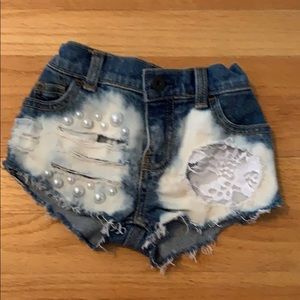 Custom jean shorts